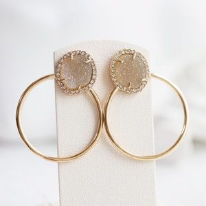 BaubleBar Pe Lutana Druzy Stud Earrings